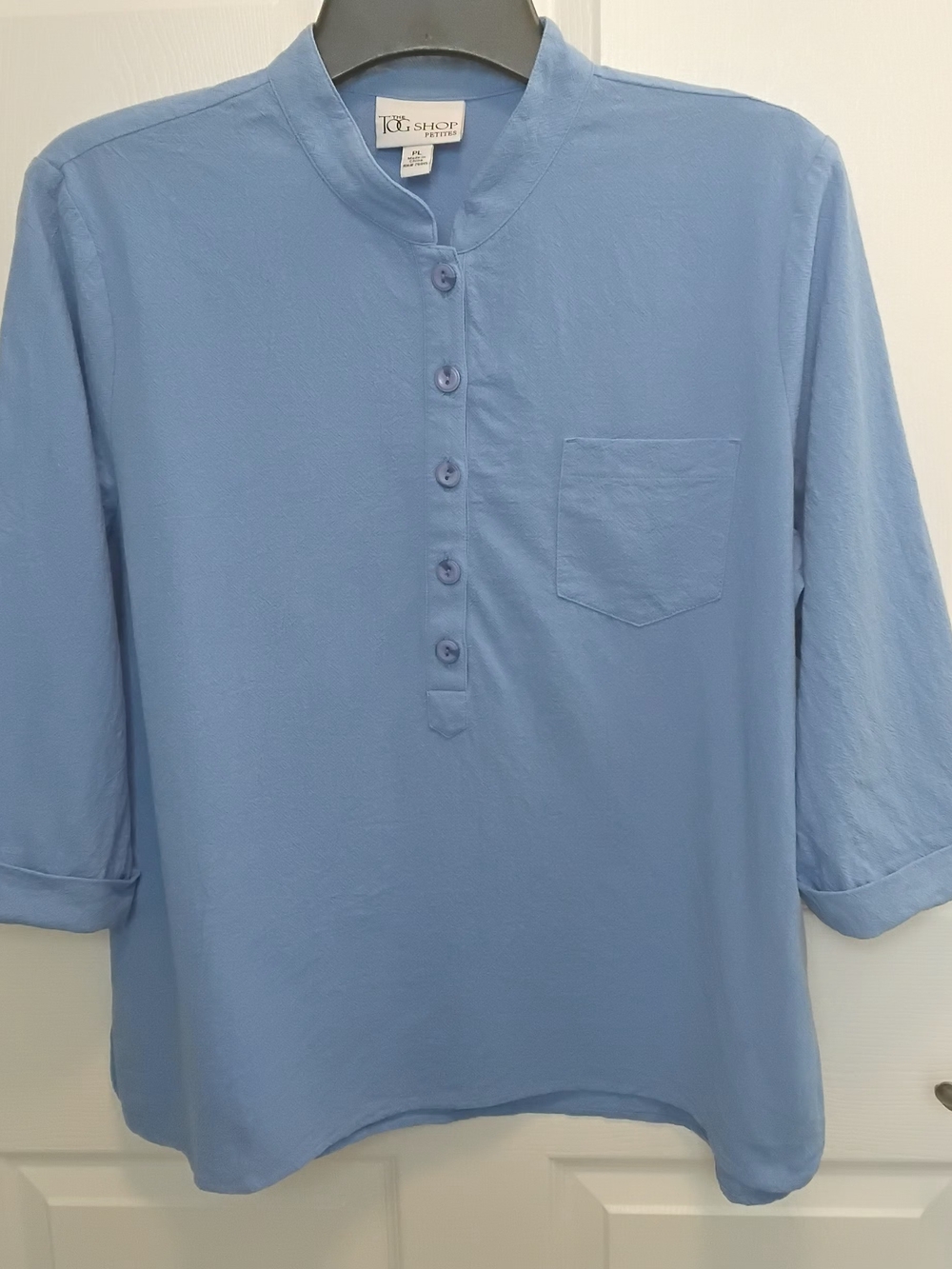 THE TOG SHOP PETITES Woman' 100% Cotton Shirt Size LP